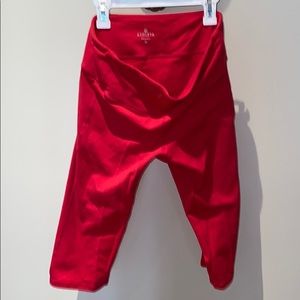Red leggings